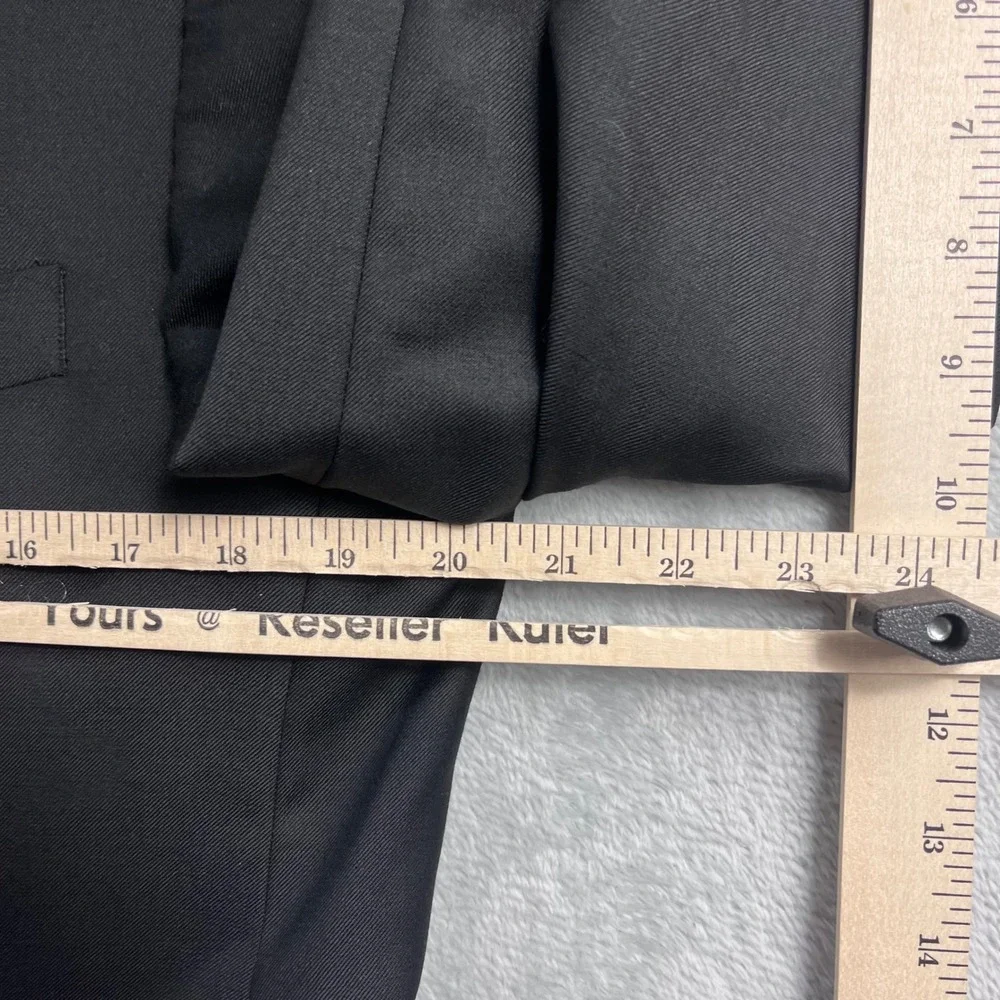 Peter Millar Mens 38R Black 100% Wool 2 Button Blazer Sport Coat Jacket CA00429